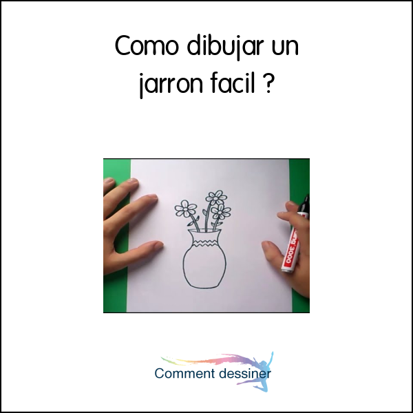 Como dibujar un jarron facil